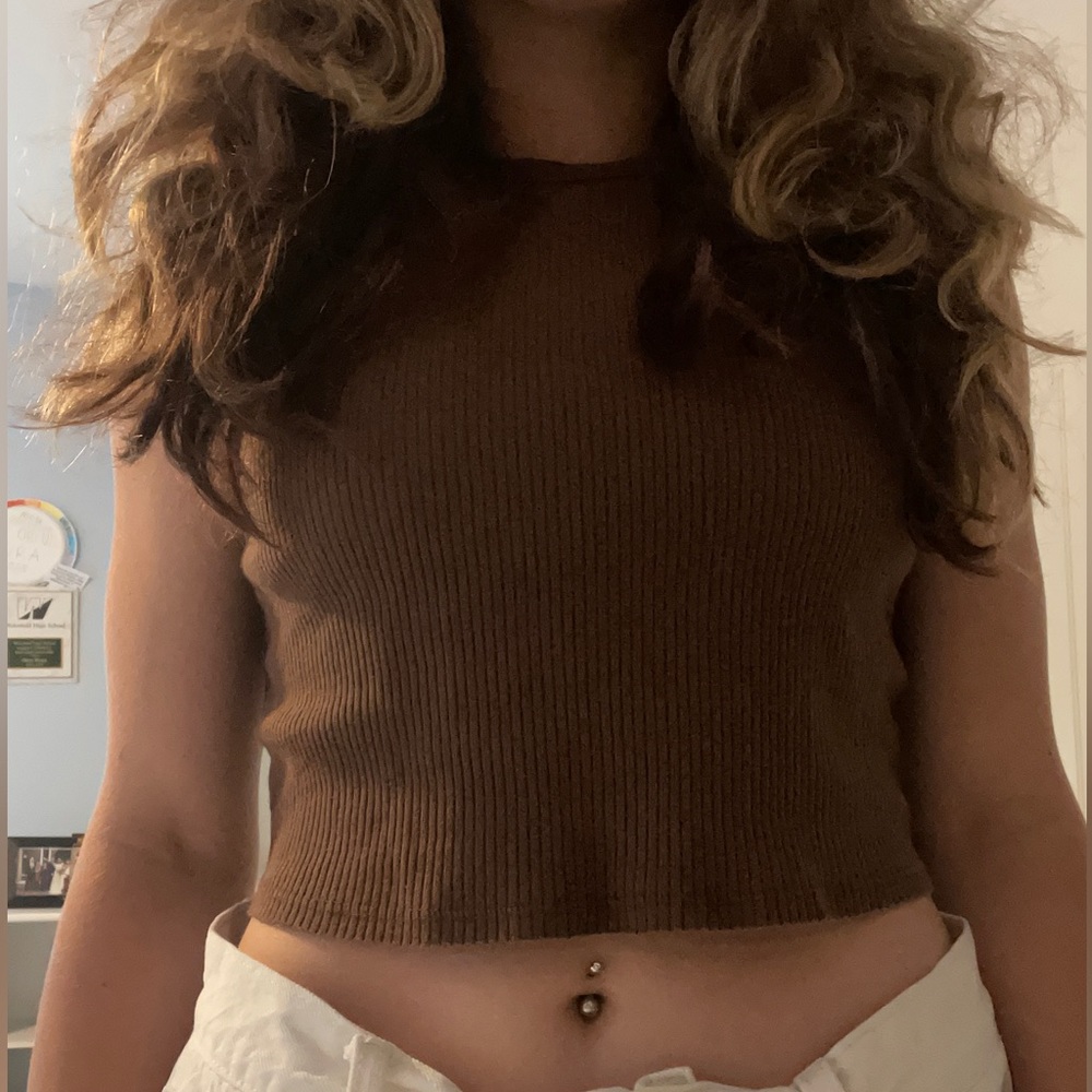 Brown Tank top